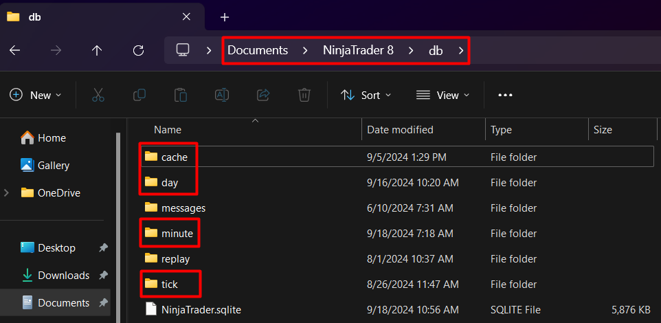 Reloading Historical Data & Clearing Cache - NinjaTrader Desktop
