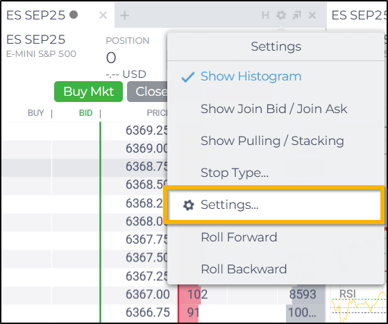 SuperDOM Module - NinjaTrader Web