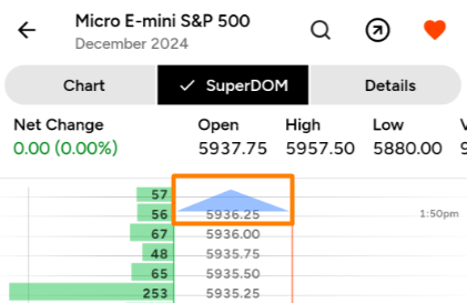 SuperDOM - NinjaTrader Mobile