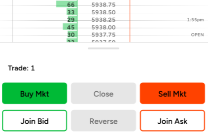 SuperDOM - NinjaTrader Mobile