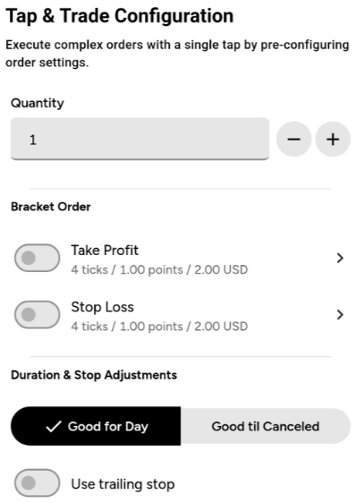 SuperDOM - NinjaTrader Mobile
