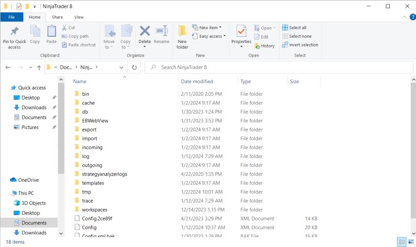 ¿Cómo envío archivos de registro y rastreo a NinjaTrader?