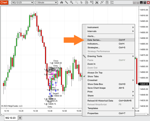 Turning Off Order Plotting on Charts - NinjaTrader Desktop