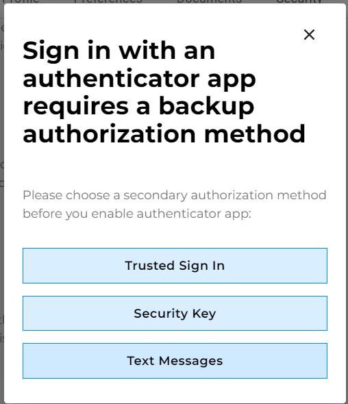 Additional Account Security Settings