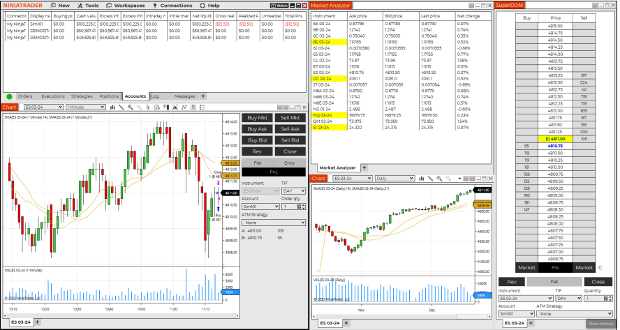 Changing Color Theme (Skin) - NinjaTrader Desktop