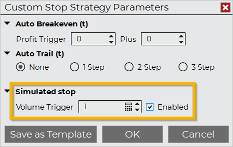 Simulated Stop Orders - NinjaTrader Desktop