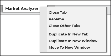 Window Tabs - NinjaTrader Desktop