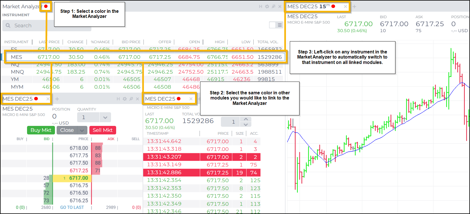 Linking Modules - NinjaTrader Web