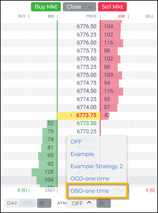 One-Time OSO Orders - NinjaTrader Web