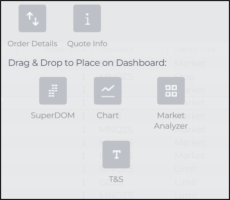 Orders Module - NinjaTrader Web