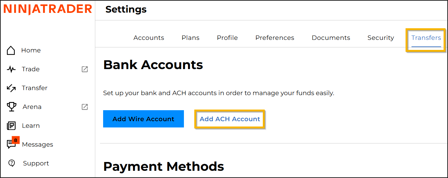 ACH Deposits & Withdrawals
