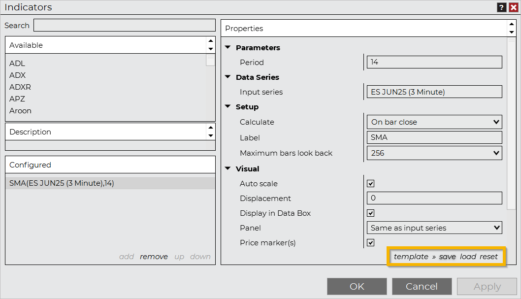 Indicators - NinjaTrader Desktop